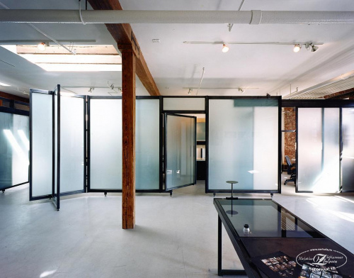 перегородки стеклянные для офиса зонирующие